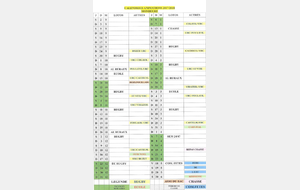CALENDRIER DES ANIMATIONS