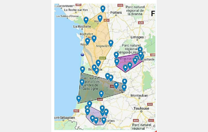 LA CARTE DES CLUBS DE LA POULE 2021.2022