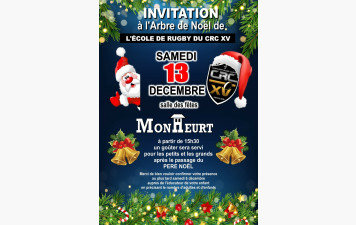 INVITATION NOEL ECOLE DE RUGBY