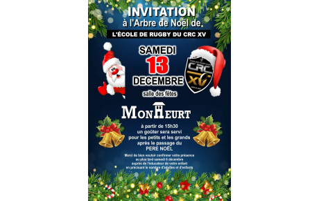 INVITATION NOEL ECOLE DE RUGBY